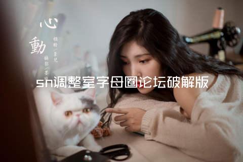 sn调整室字母圈论坛破解版